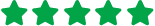 5 Stars Icon Green